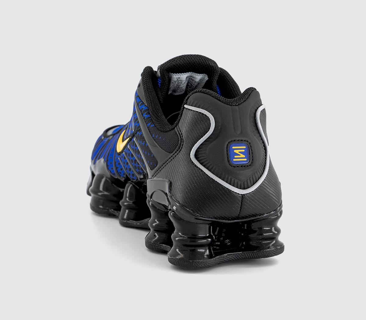 Nike Nike Shox TL Trainers Nike Nike Shox TL Trainers Black Varsity Maize Metallic Silver