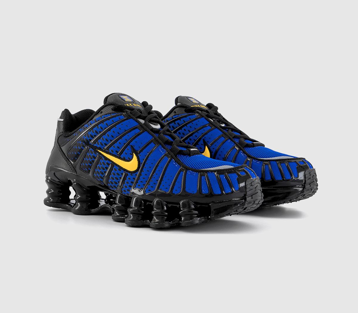 Nike Nike Shox TL Trainers Nike Nike Shox TL Trainers Black Varsity Maize Metallic Silver
