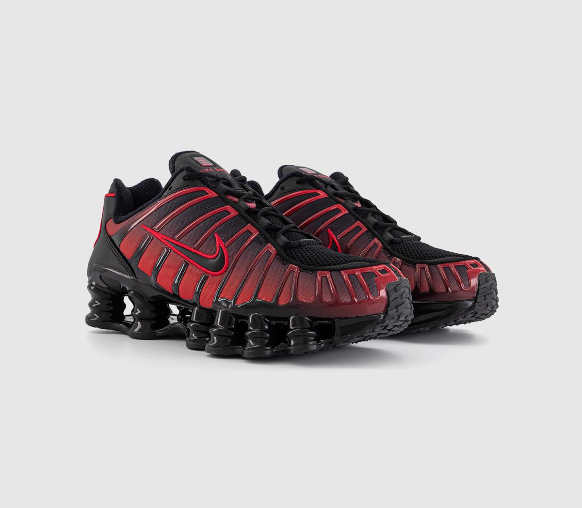 Nike Nike Shox TL Trainers Nike Nike Shox TL Trainers Black Black University Red