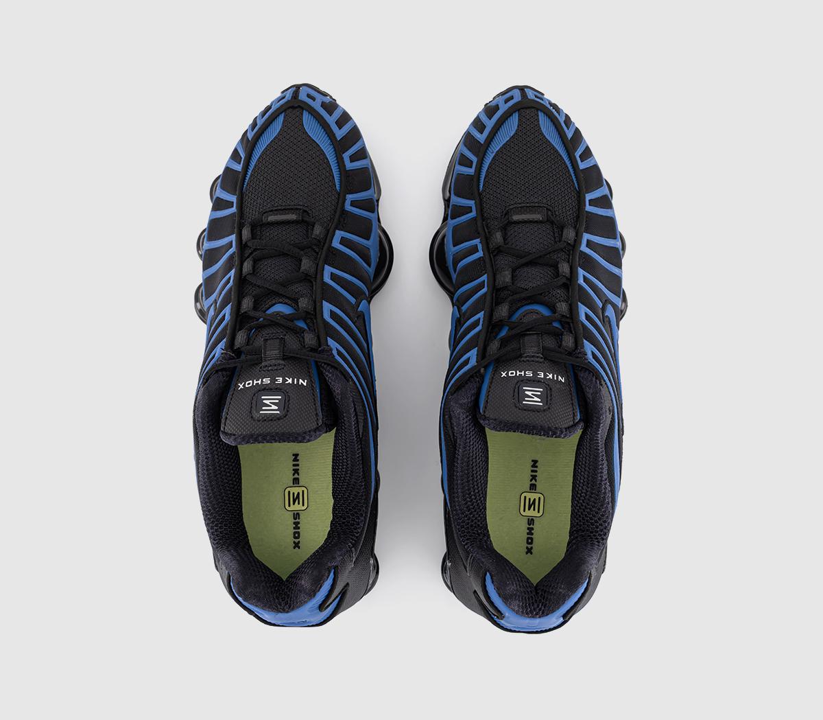 NikeNike Shox TL TrainersBlack Court Blue Metallic Silver Light Lemon Twist