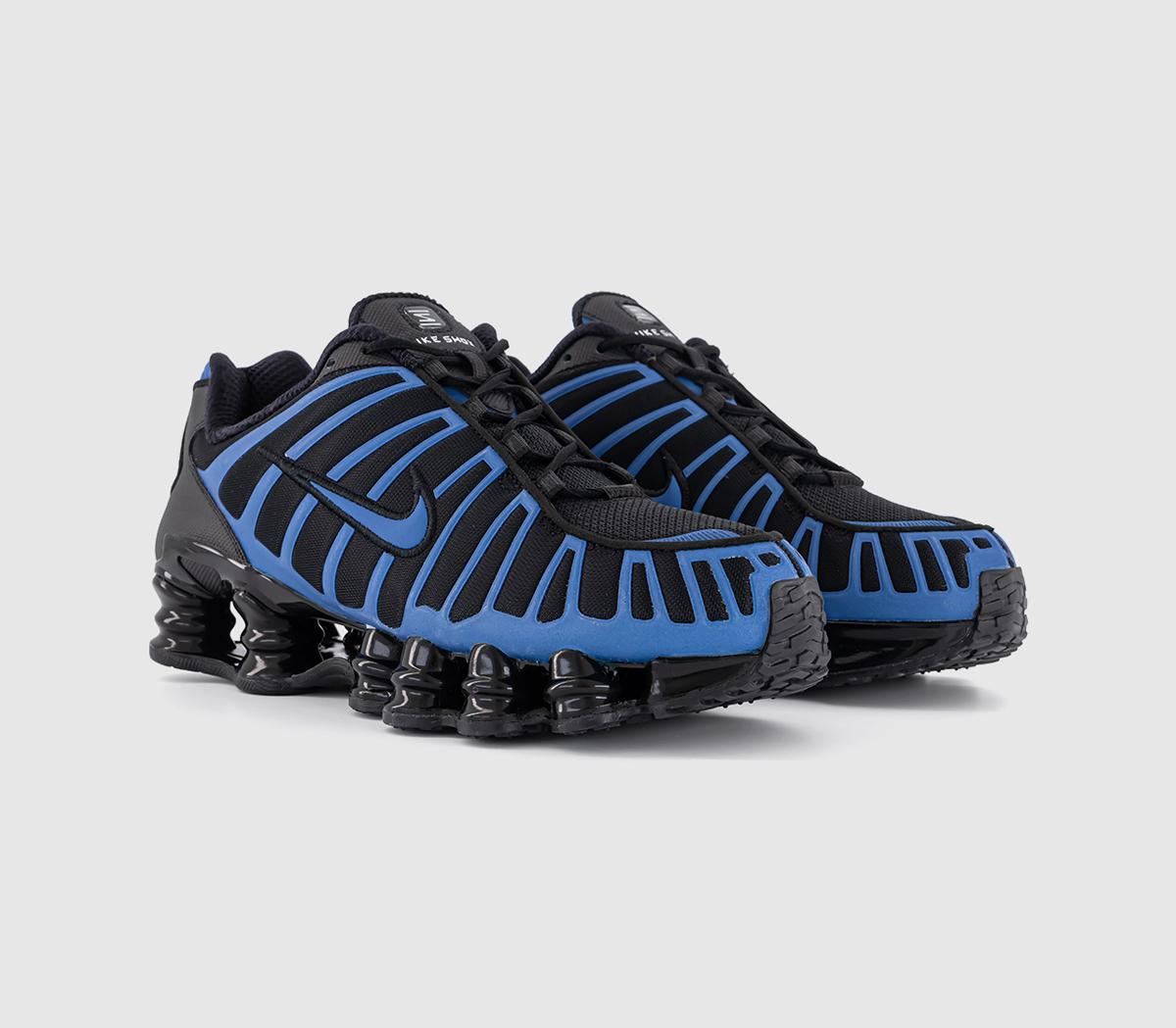 NikeNike Shox TL TrainersBlack Court Blue Metallic Silver Light Lemon Twist