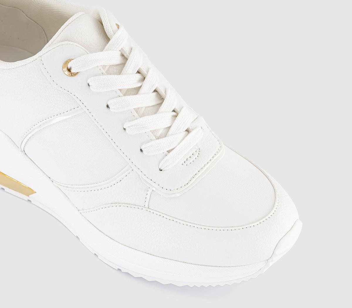 OFFICETeagan New Wedge Lace Up Trainers OFFICETeagan New Wedge Lace Up Trainers White