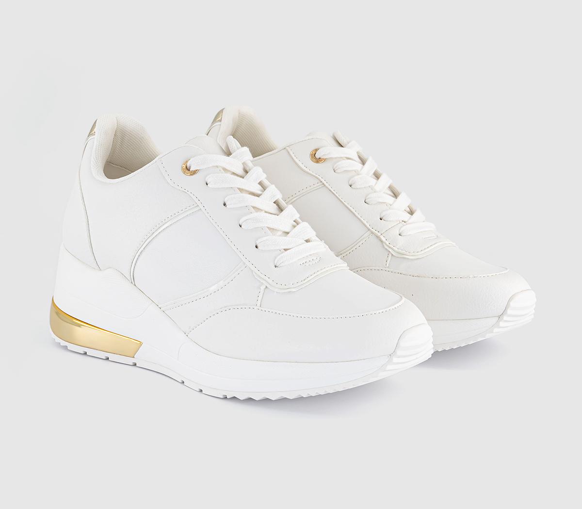 OFFICETeagan New Wedge Lace Up Trainers OFFICETeagan New Wedge Lace Up Trainers White