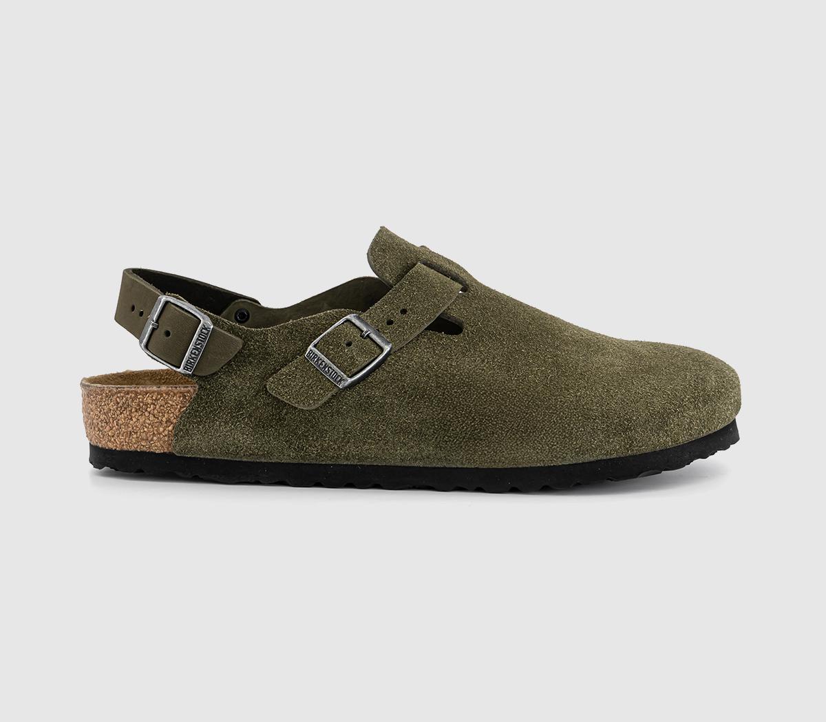 BIRKENSTOCK Tokio Clogs Thyme Suede Men's Casual Shoes