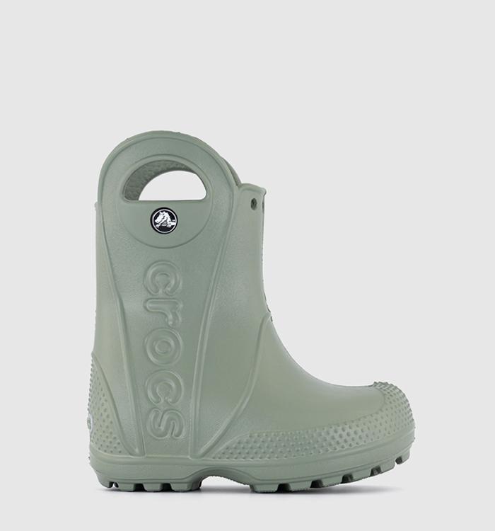 Crocs Handle It Rain Welly Boots Moss