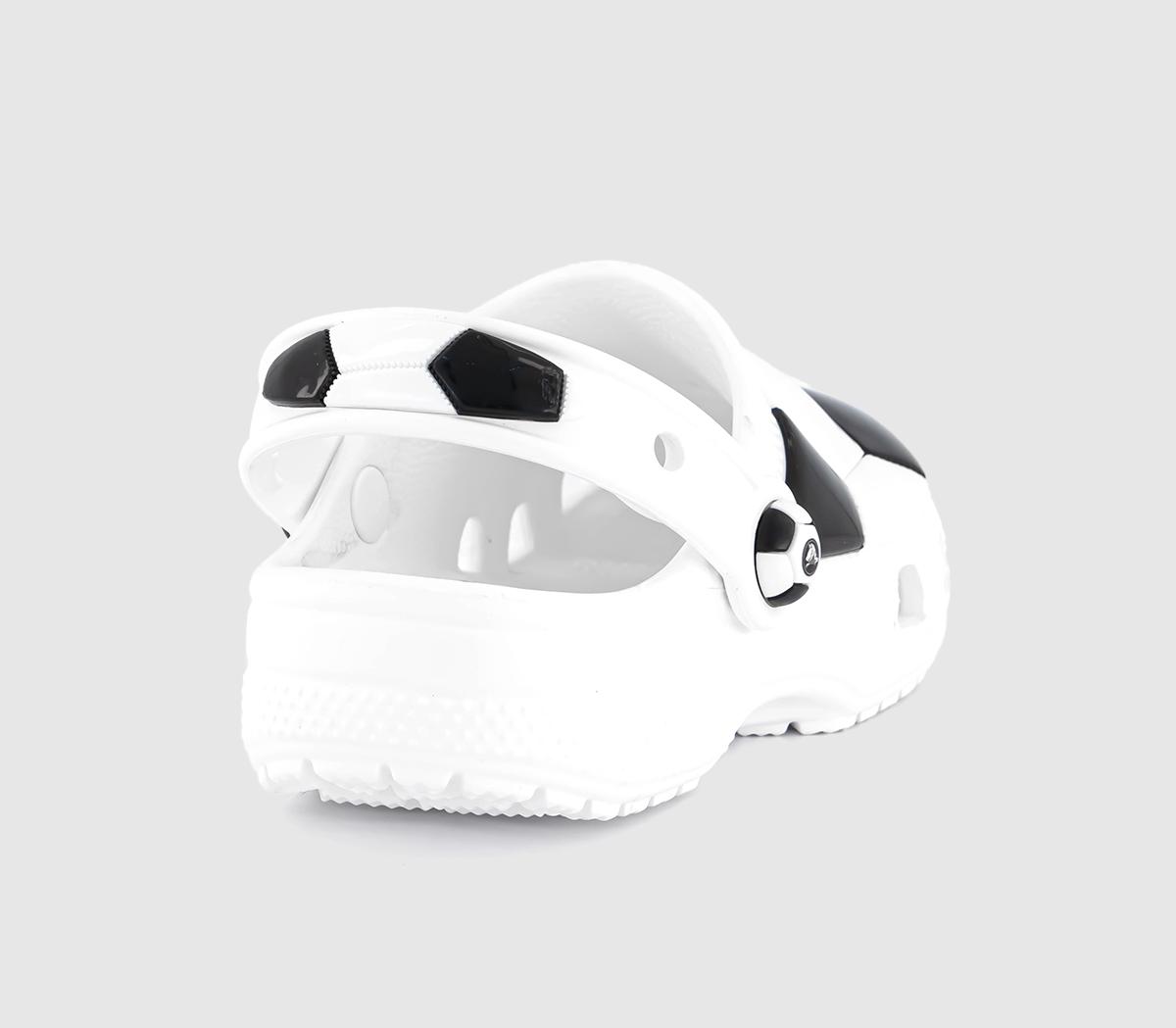 CrocsClassic Soccer Ball Clogs CrocsClassic Soccer Ball ClogsWhite Black