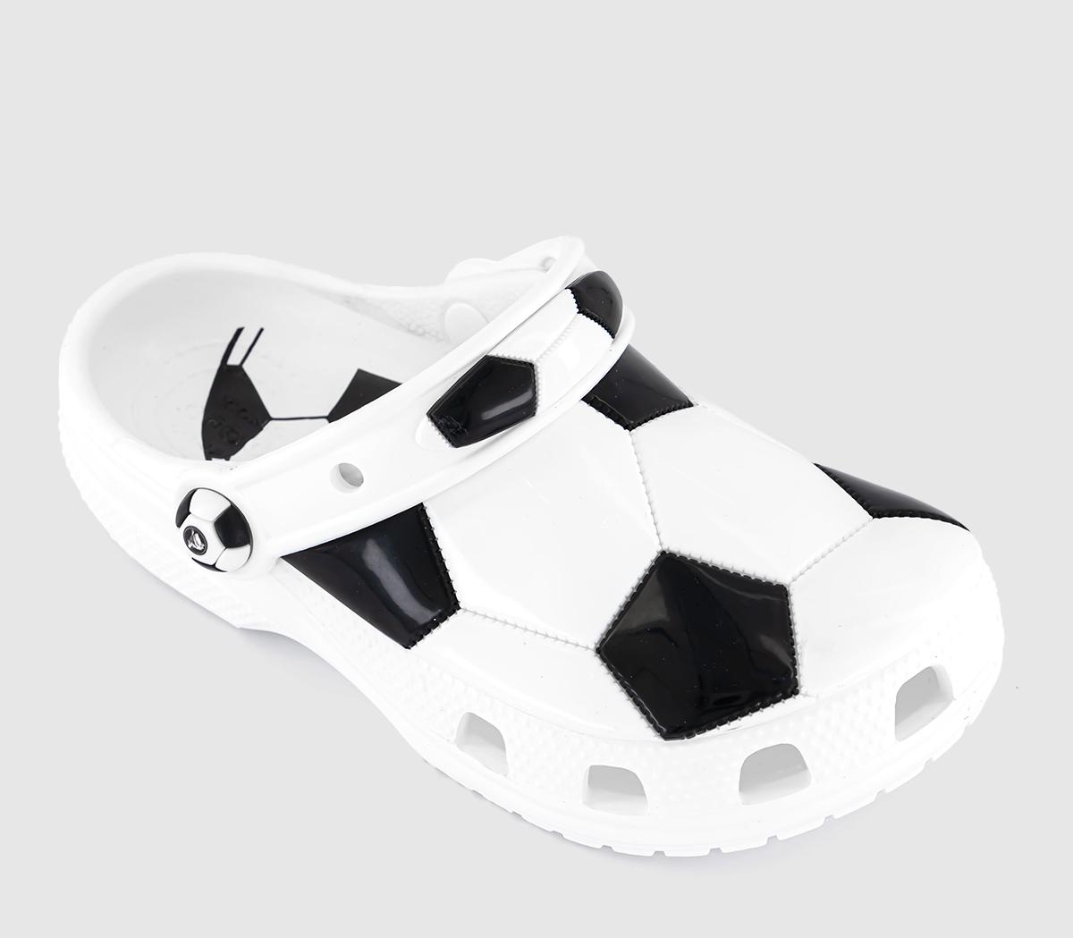 CrocsClassic Soccer Ball Clogs CrocsClassic Soccer Ball ClogsWhite Black
