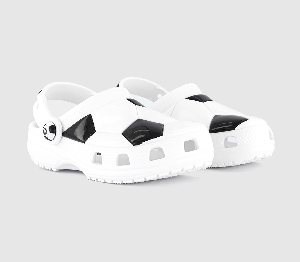 CrocsClassic Soccer Ball Clogs CrocsClassic Soccer Ball ClogsWhite Black