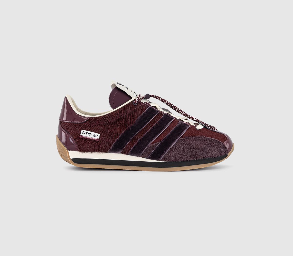 Adidas black and maroon shoes on sale