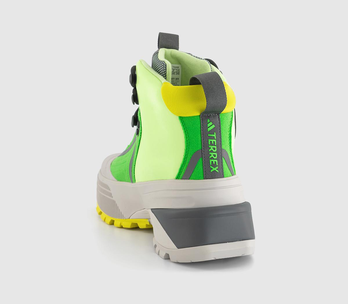 adidas Stella McCartneyTerrex Hiking BootsSolar Lime Green Spark Chalk Pearl