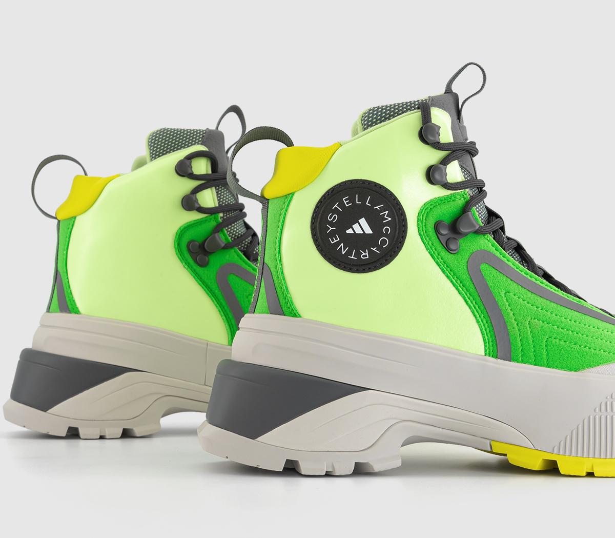 adidas Stella McCartney Terrex Hiking Boots Solar Lime Green Spark