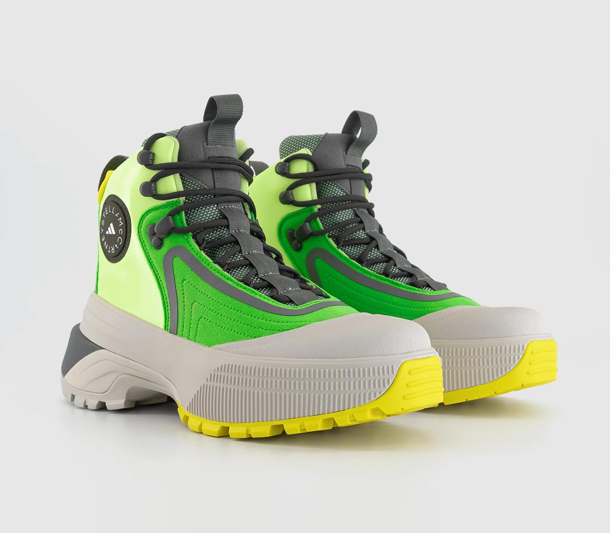 adidas Stella McCartneyTerrex Hiking BootsSolar Lime Green Spark Chalk Pearl