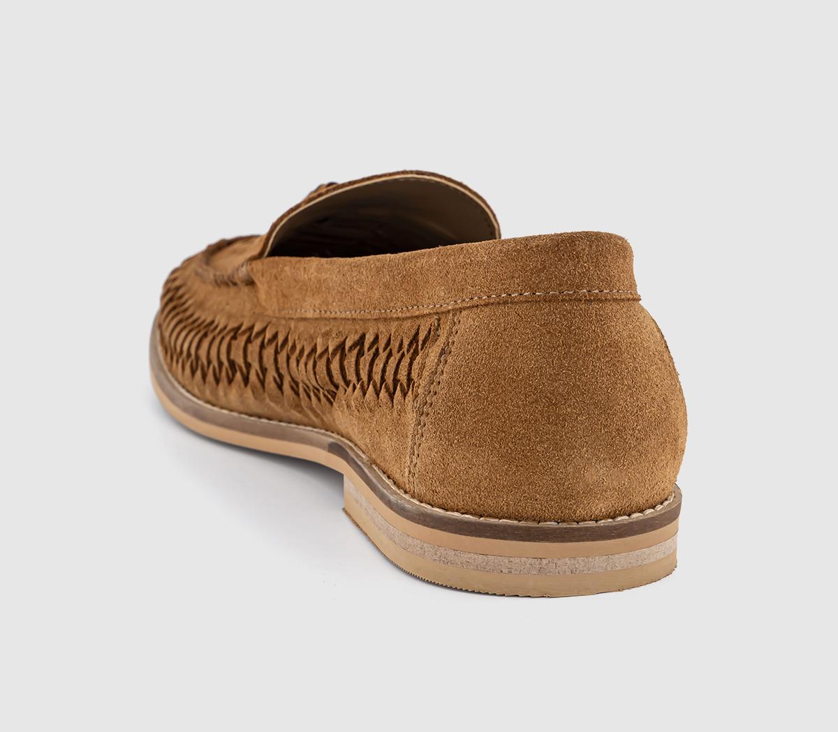 OFFICECanberra Tassel Woven Loafers OFFICECanberra Tassel Woven LoafersTan Suede