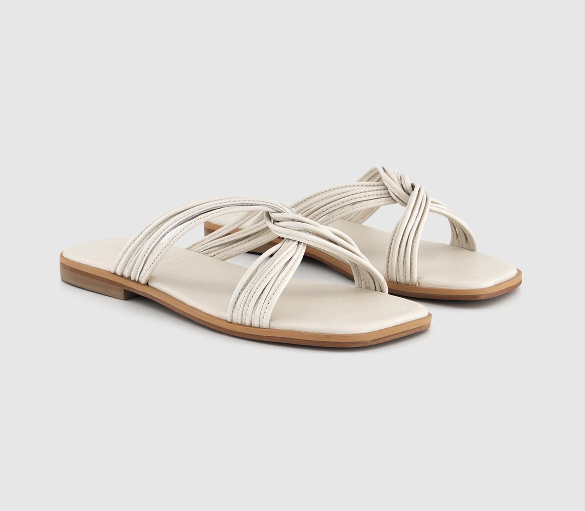 OFFICEScout Twist Front Slides OFFICEScout Twist Front SlidesOff White Leather