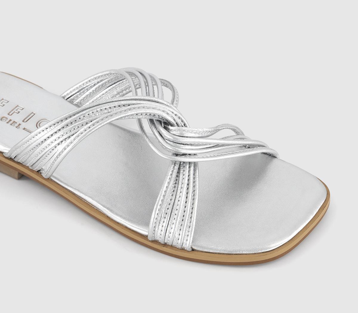 OFFICEScout Twist Front Slides OFFICEScout Twist Front SlidesSilver Leather