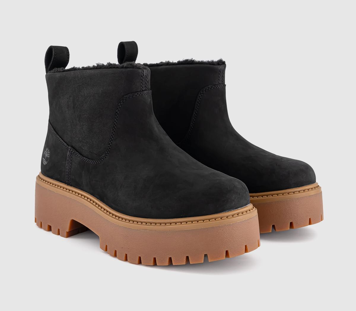 TimberlandStone Street Mid Warm Lined Boots TimberlandStone Street Mid Warm Lined BootsBlack Nubuck