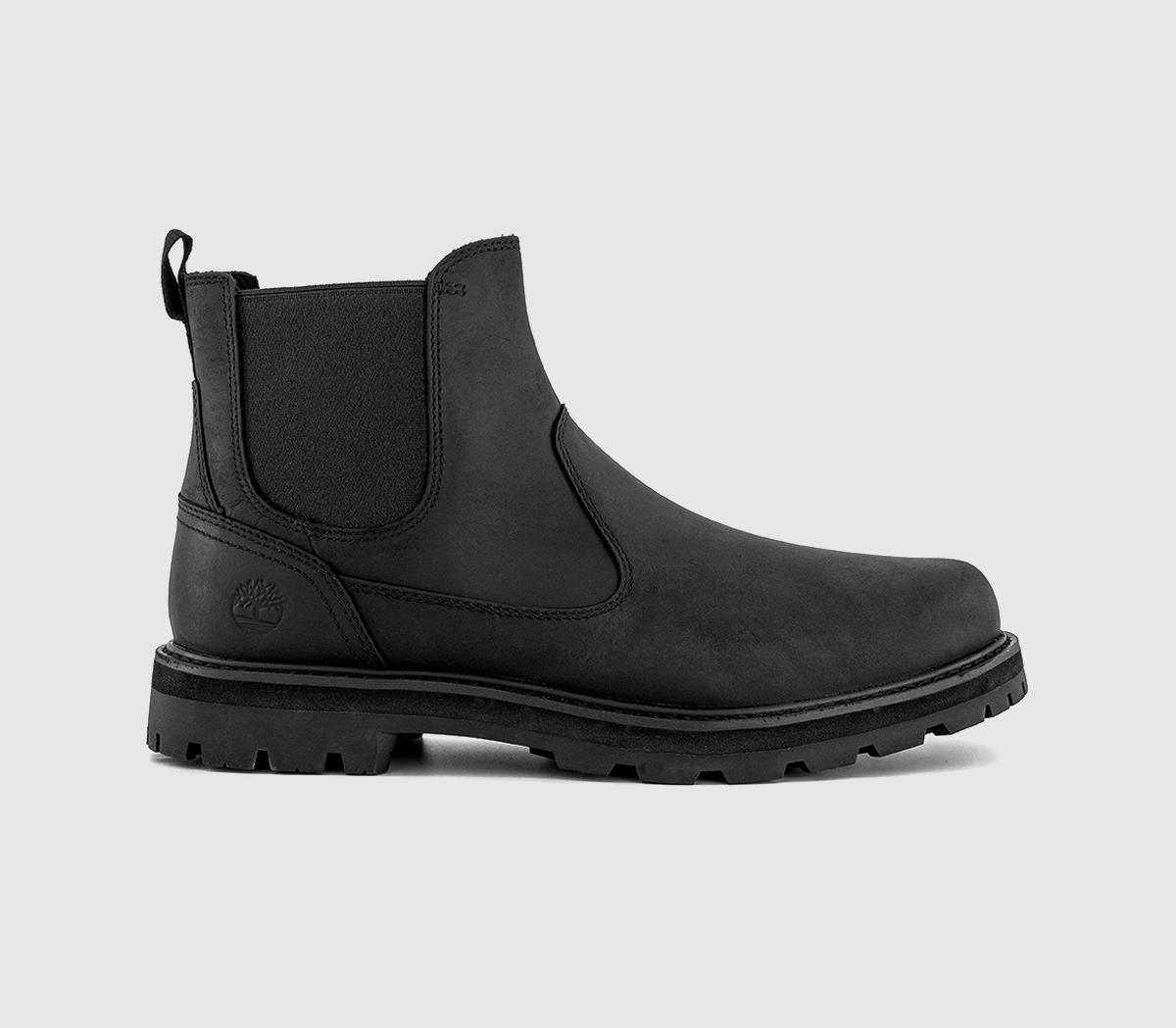 Timberland Mens Britton Men’s Chelsea Boots Black Full Grain Leather, 8