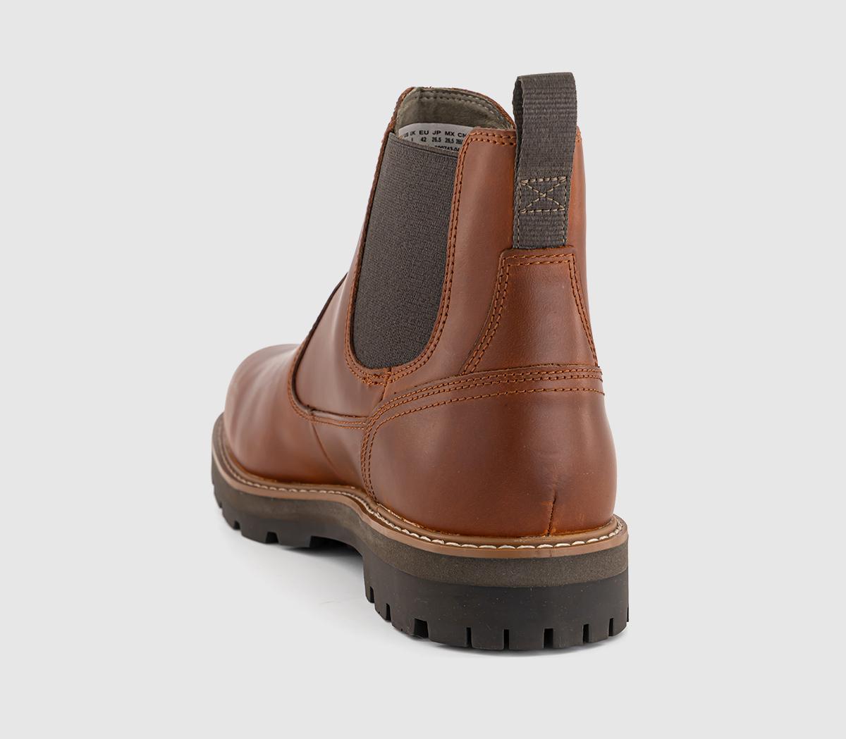 TimberlandBritton Chelsea BootsMid Brown Full Grain Leather