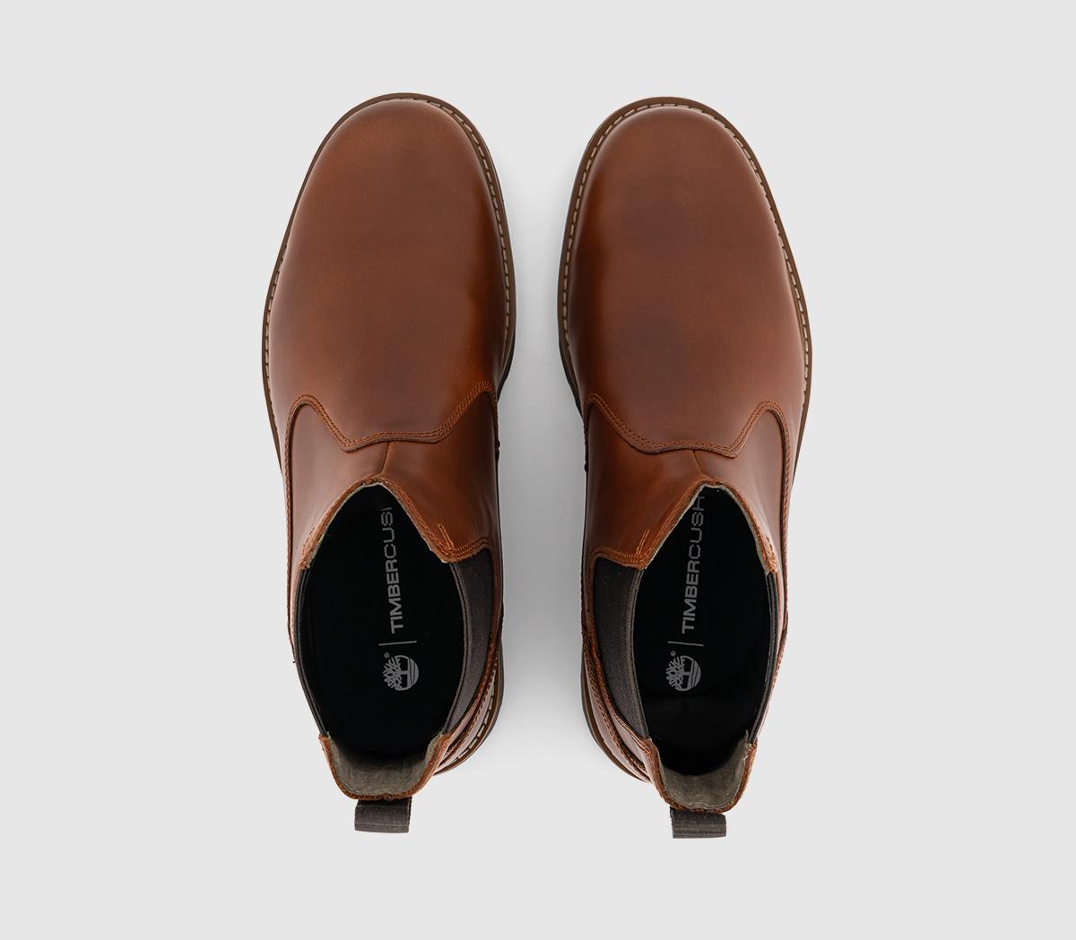 TimberlandBritton Chelsea BootsMid Brown Full Grain Leather