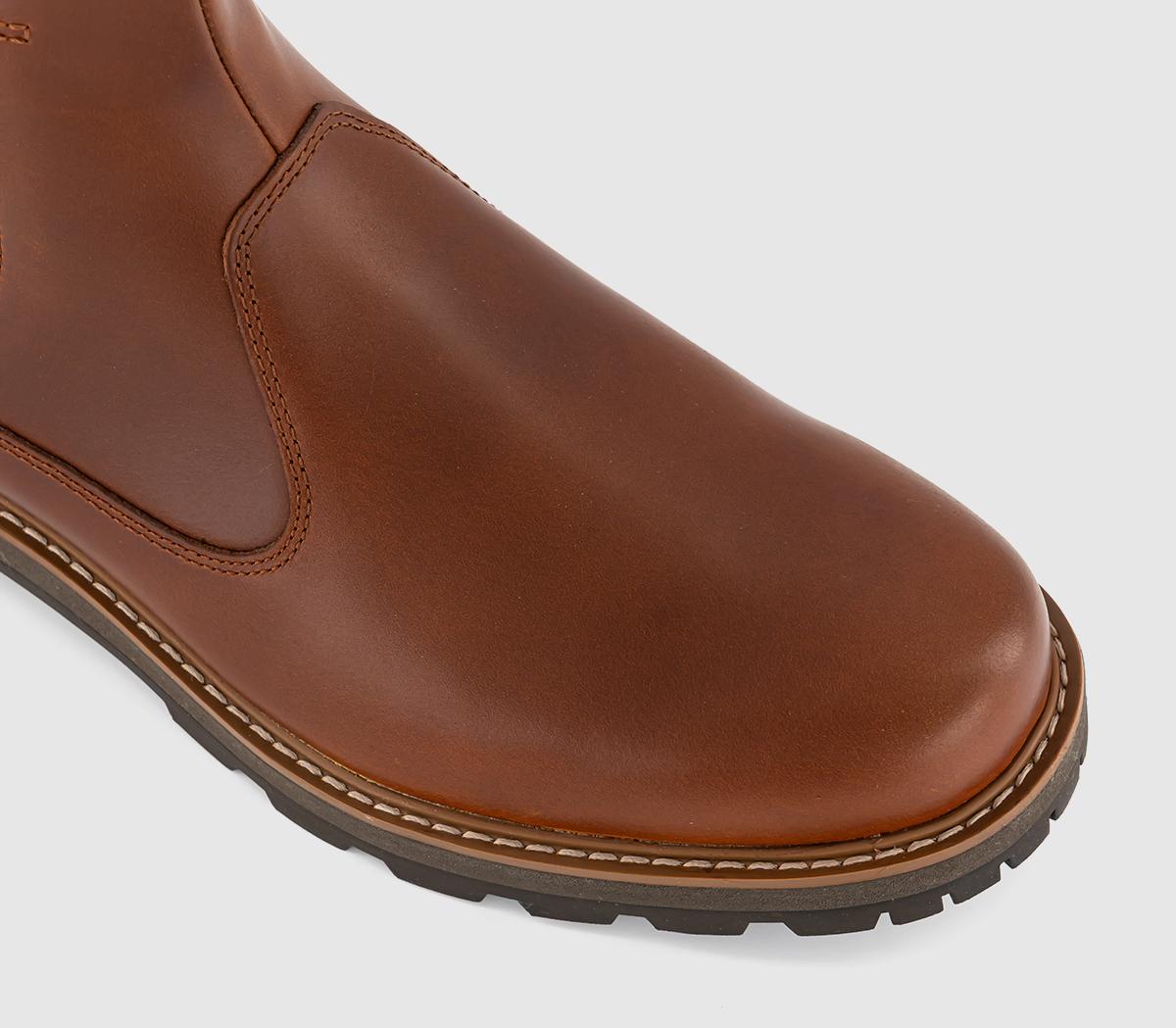 TimberlandBritton Chelsea BootsMid Brown Full Grain Leather