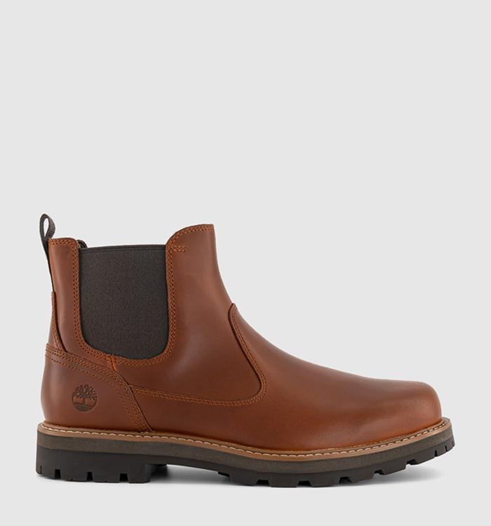 Timberland Britton Chelsea Boots Mid Brown Full Grain Leather