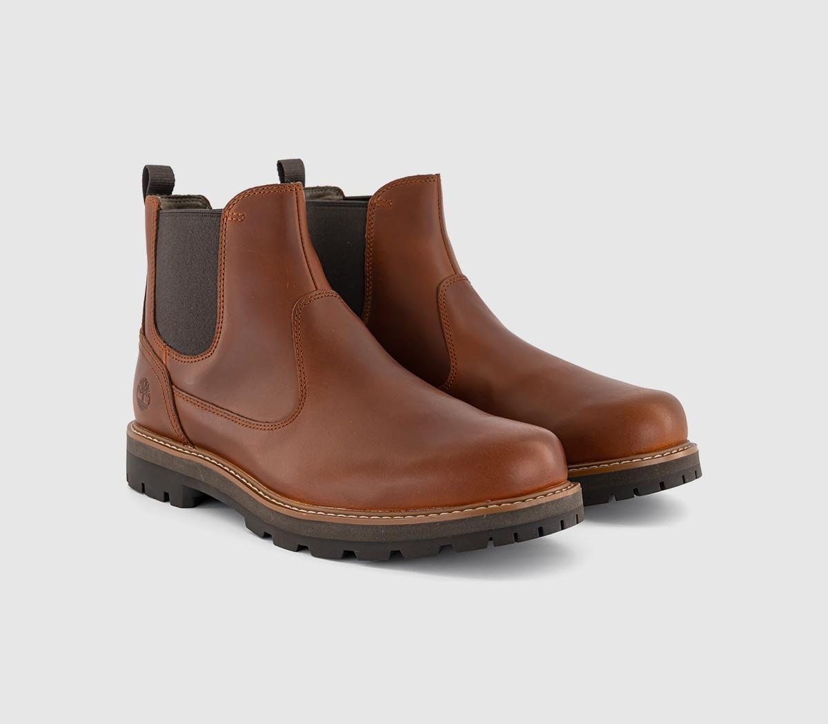 TimberlandBritton Chelsea BootsMid Brown Full Grain Leather