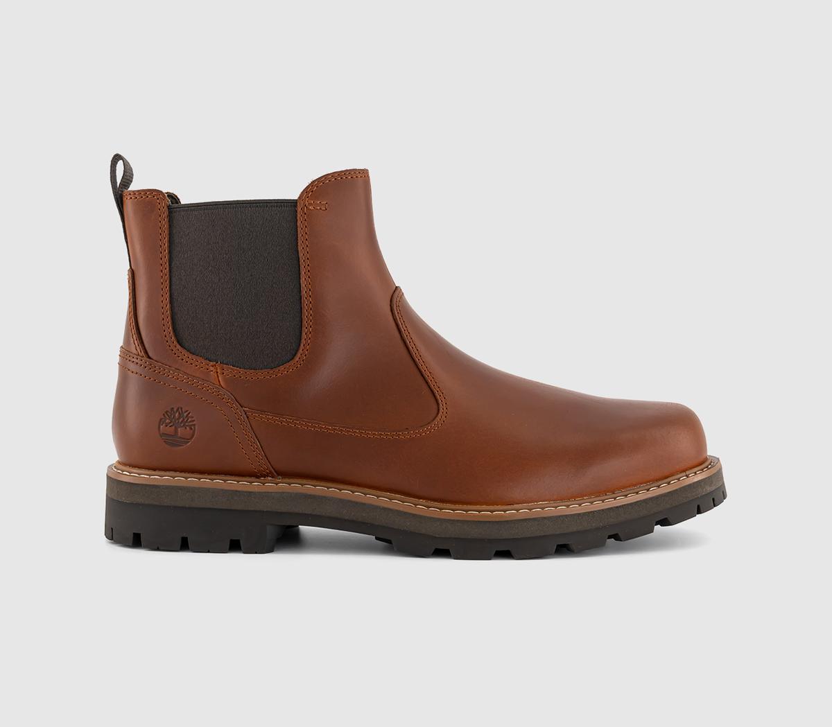 TimberlandBritton Chelsea BootsMid Brown Full Grain Leather