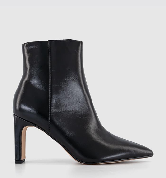 Black Women s Ankle Boots Heeled Ankle Boots OFFICE