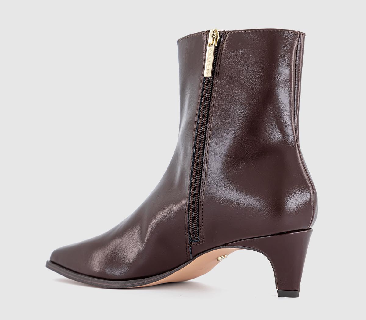 OFFICEAmbition Chisel Toe Heeled Boots OFFICEAmbition Chisel Toe Heeled BootsBrown