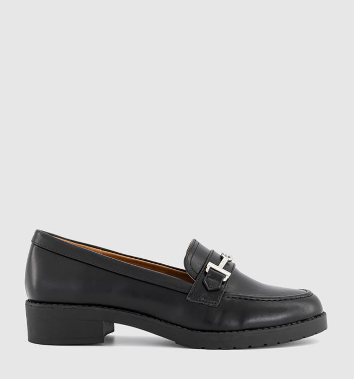 OFFICE Foxy Trim Loafers Black