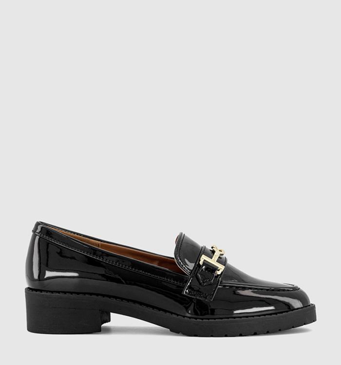 OFFICE Foxy Trim Loafers Black Patent