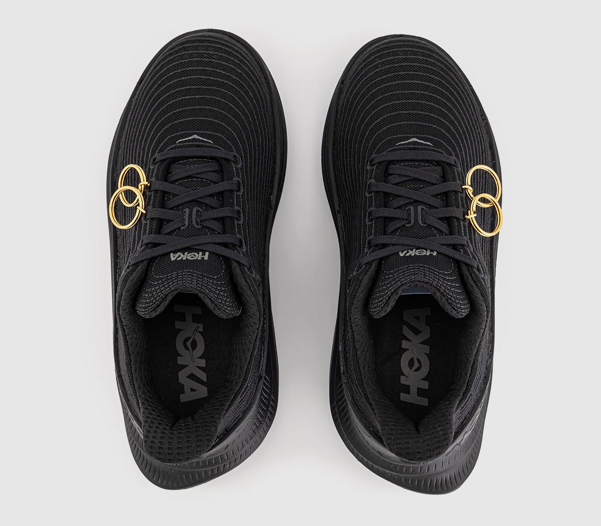 Comme Des Garcons CDG X HOKA Black TC1.0 Customised Trainers Black