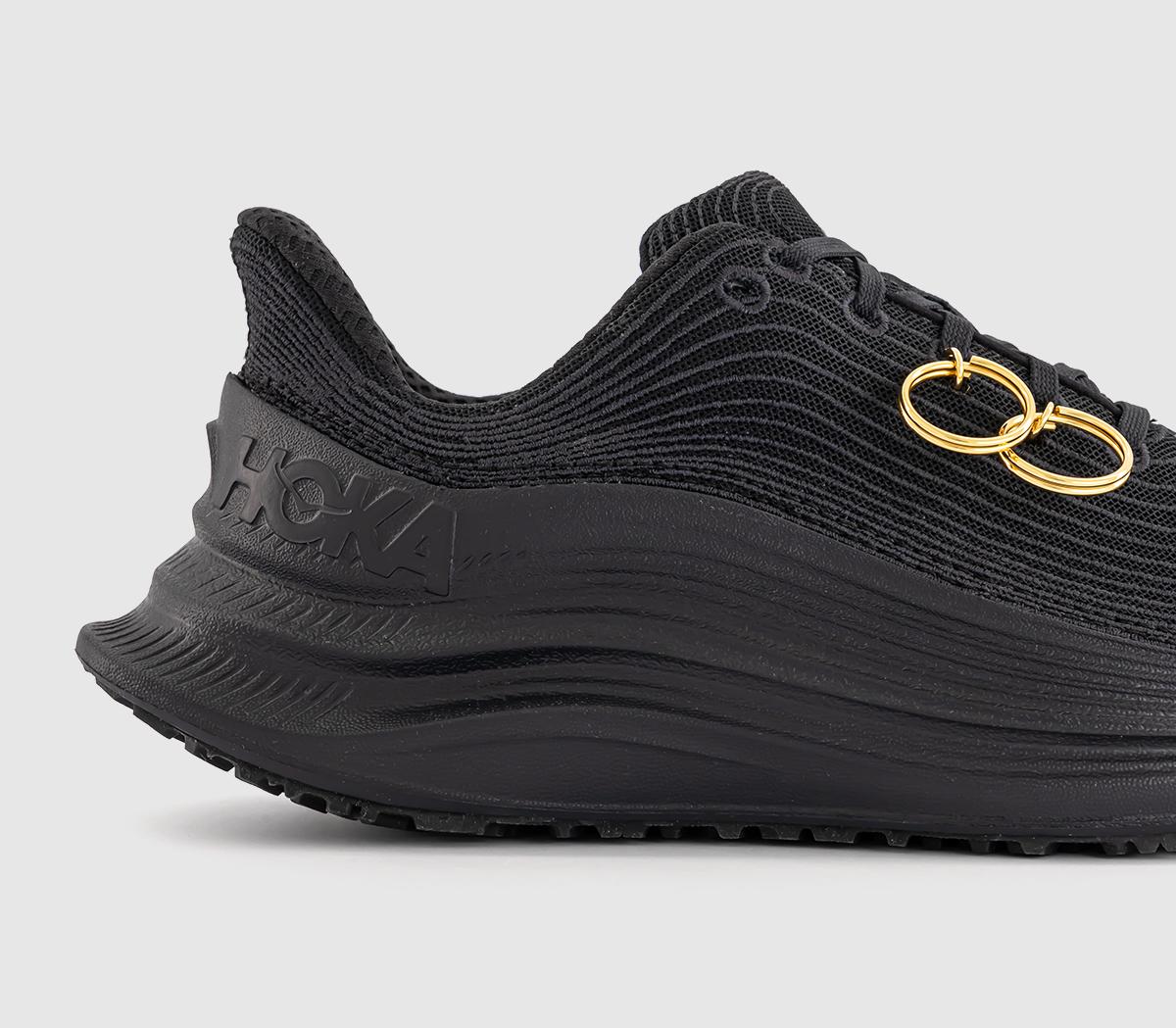 Comme Des Garcons CDG X HOKA Black TC1.0 Customised Trainers Black