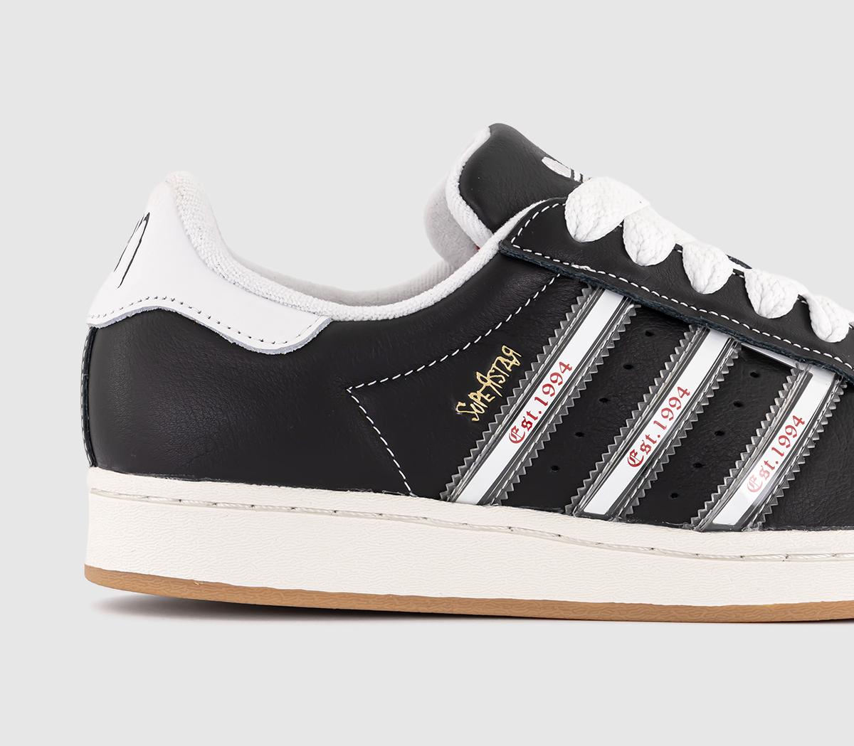 adidasSuperstar KornCore Black Transluscent Better Scarlet
