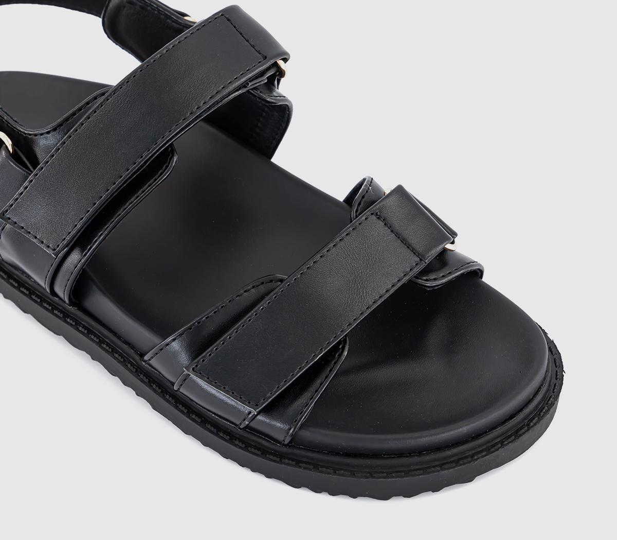 OFFICESunlight Double Strap Slingback Footbed Sandals OFFICESunlight Double Strap Slingback Footbed SandalsBlack