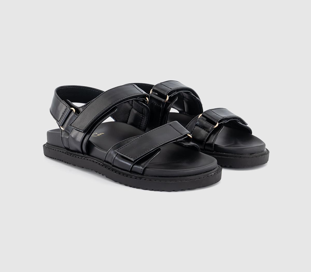 OFFICESunlight Double Strap Slingback Footbed Sandals OFFICESunlight Double Strap Slingback Footbed SandalsBlack