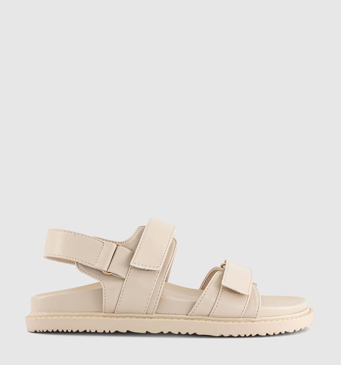 OFFICE Sunlight Double Strap Slingback Footbed Sandals Beige