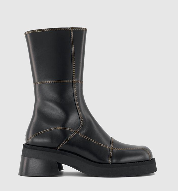 Miista Heya Ankle Boots Black