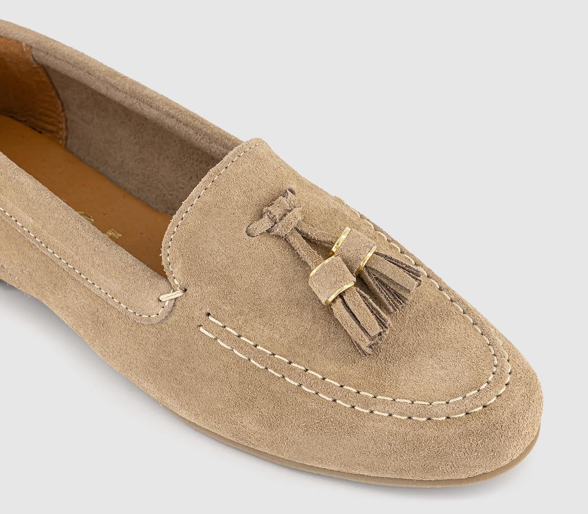 OFFICEFinty Tassel Loafers OFFICEFinty Tassel LoafersTaupe Suede