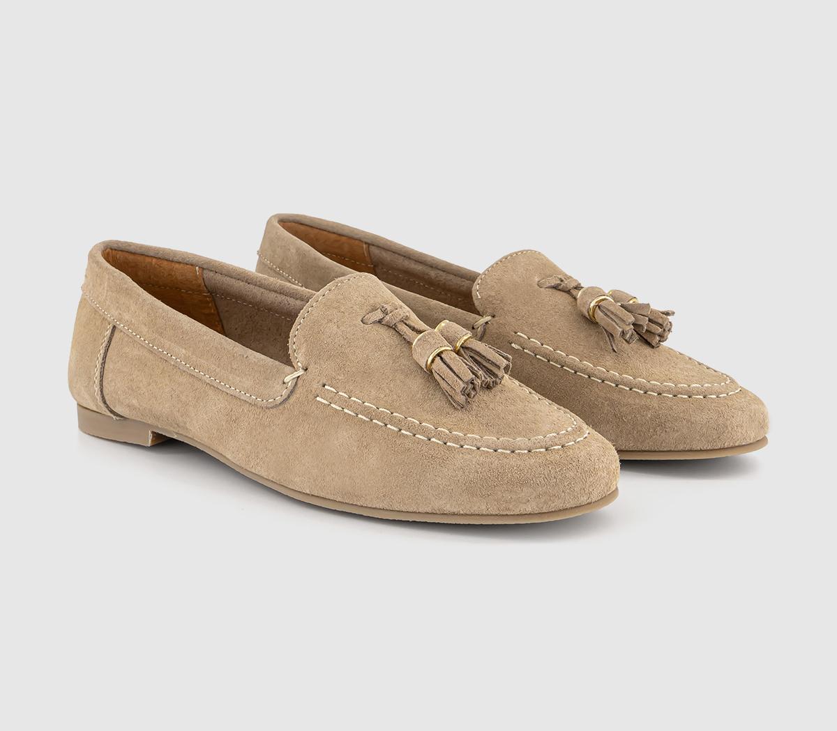 OFFICEFinty Tassel Loafers OFFICEFinty Tassel LoafersTaupe Suede