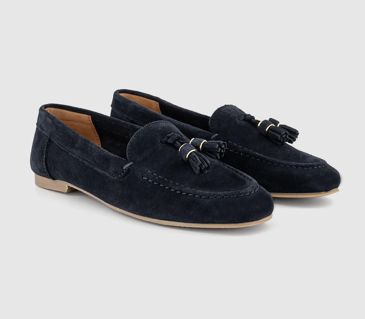 OFFICEFinty Tassel Loafers OFFICEFinty Tassel LoafersNavy Suede