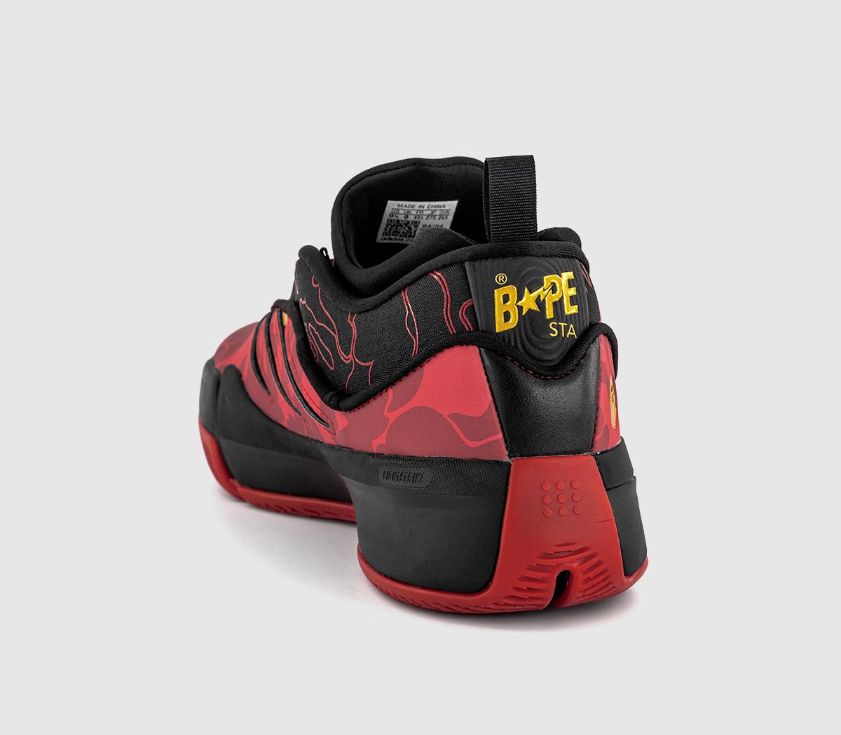 adidasDame 9 x BAPE TrainersBetter Scarlet Core Black Gold Met