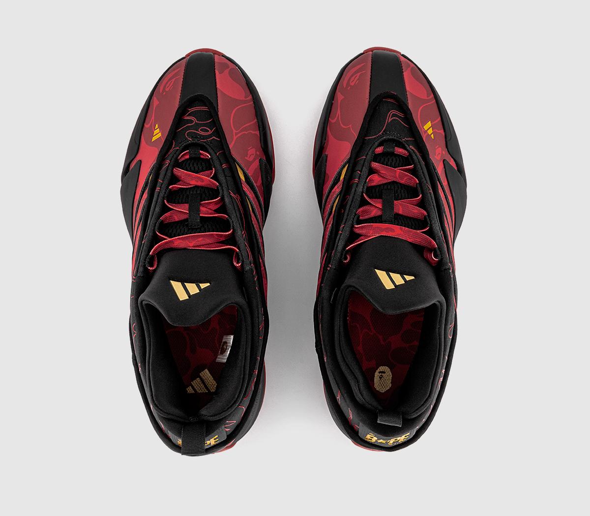 adidasDame 9 x BAPE TrainersBetter Scarlet Core Black Gold Met