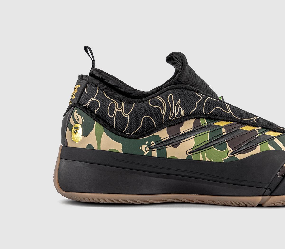 adidas BAPE x Dame 9 Trainers Core Black Green Camo - Men's Trainers