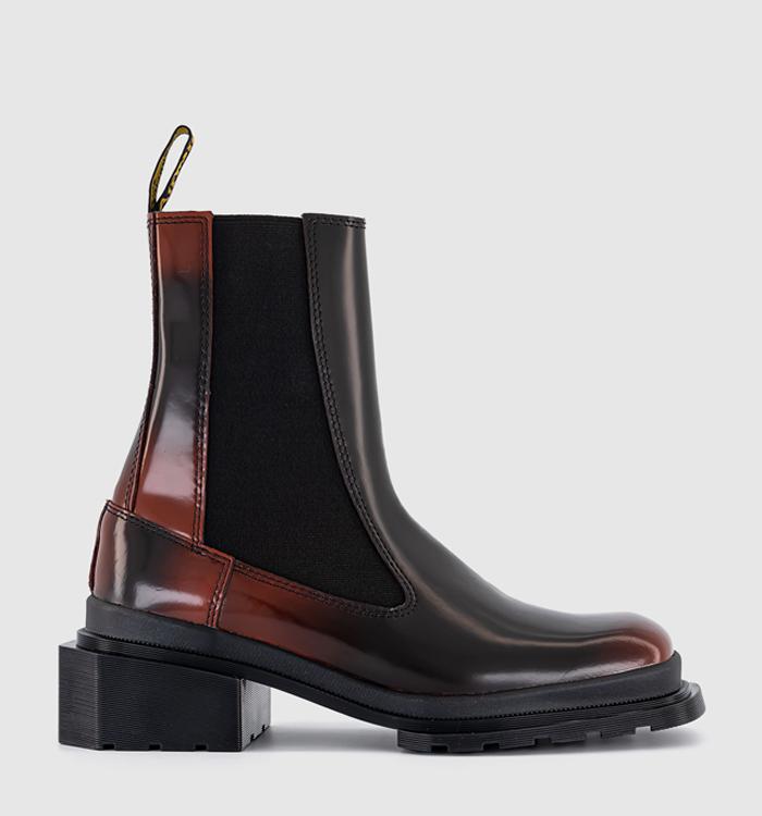 Dr. Martens Maybole Chelsea Boots Black Cherry Red