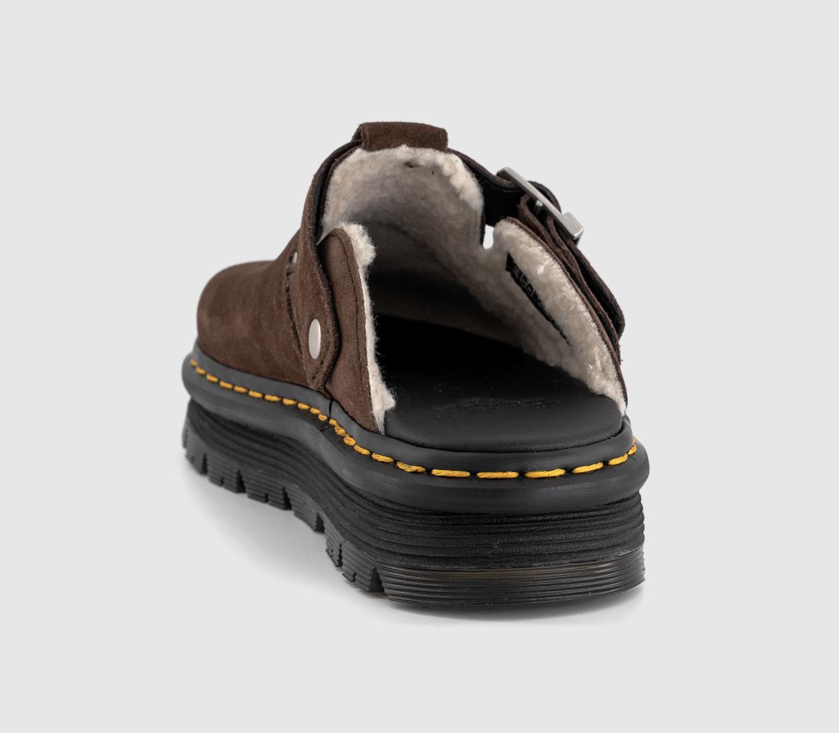 Dr. MartensZebzag Warm Lined Mules Brown