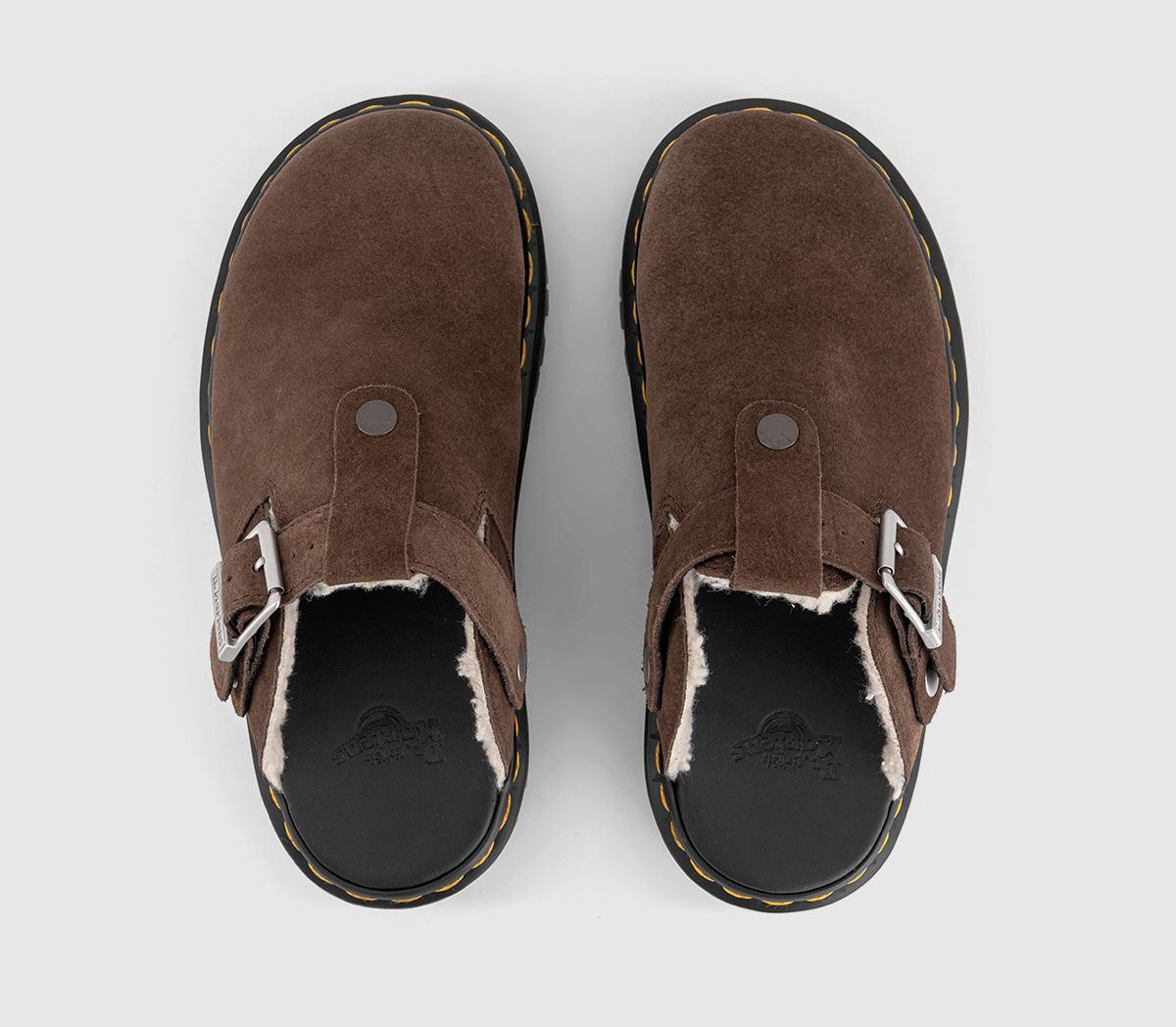 Dr. MartensZebzag Warm Lined Mules Brown