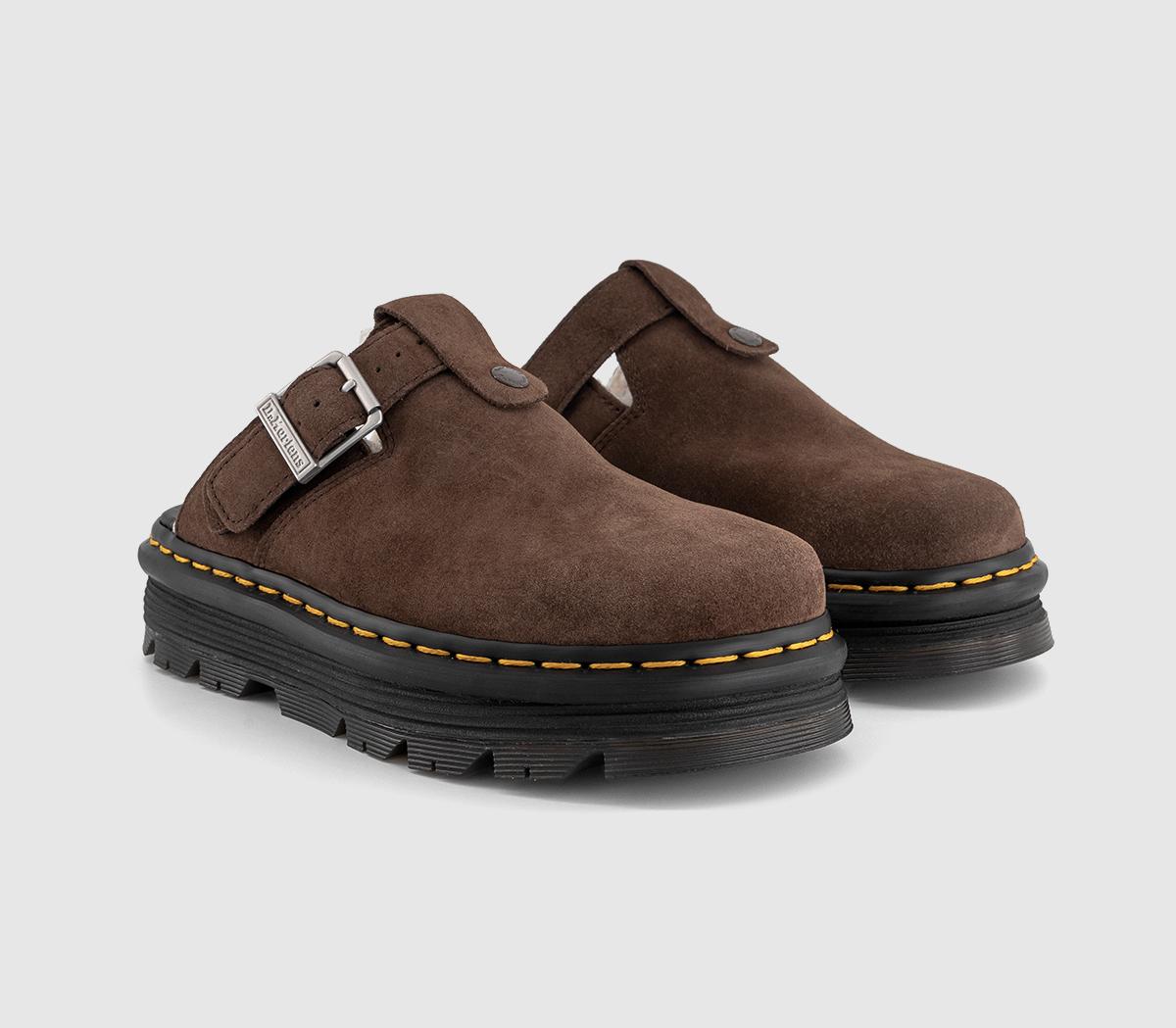 Dr. MartensZebzag Warm Lined Mules Brown