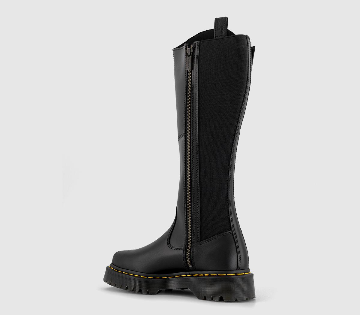 Dr. Martens Amaayah Hi Boots Black - Women's Knee High Boots