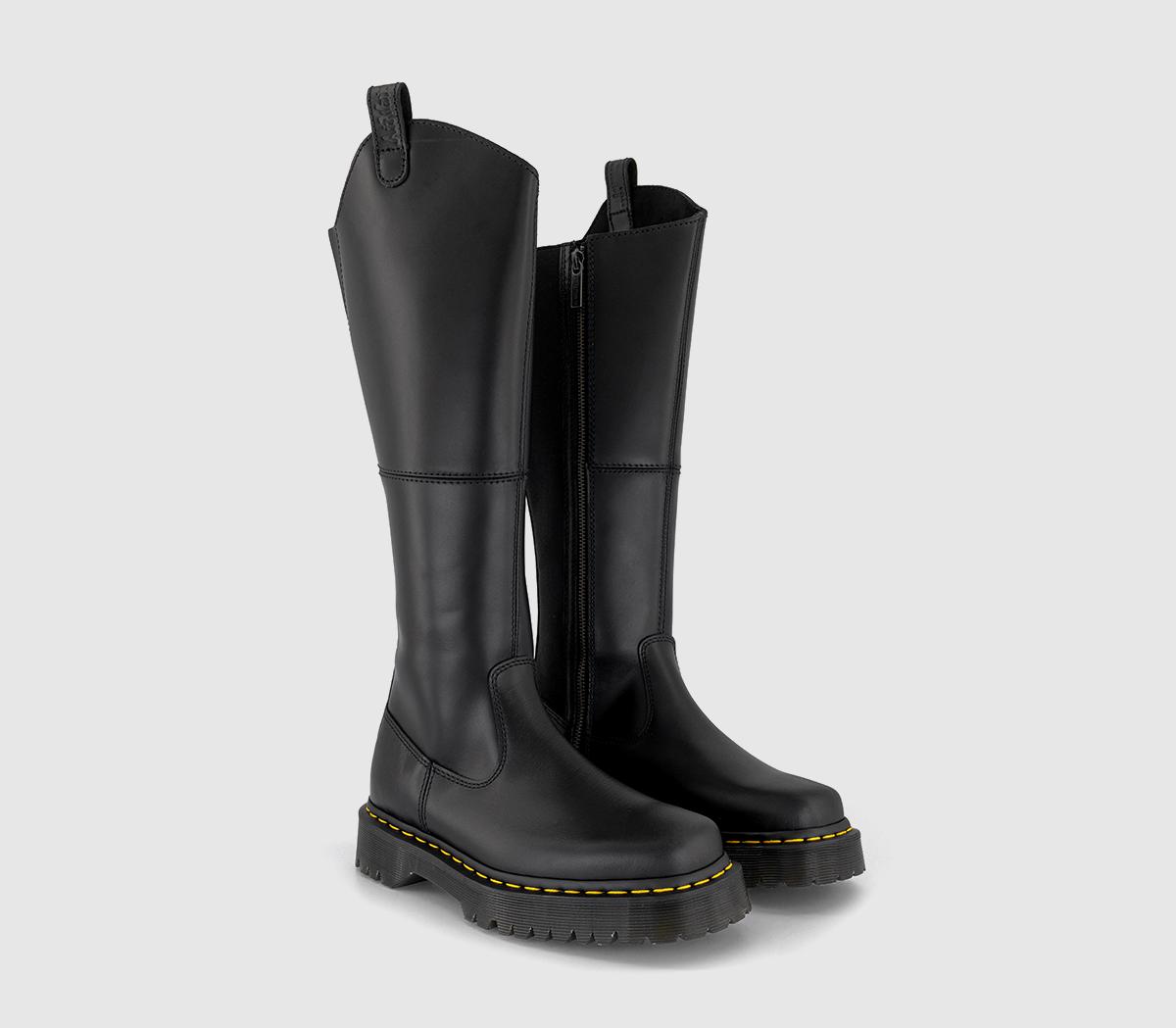 Dr. Martens Amaayah Hi Boots Black - Women's Knee High Boots